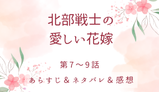 「北部戦士の愛しい花嫁」7〜9話・初めての口付け